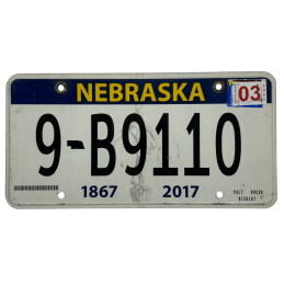 Nebraska poznávací značka