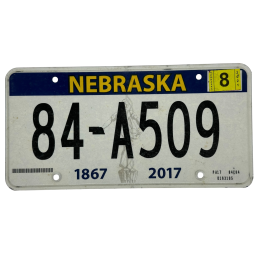 Nebraska poznávací značka