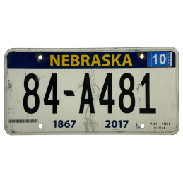 Nebraska poznávací značka