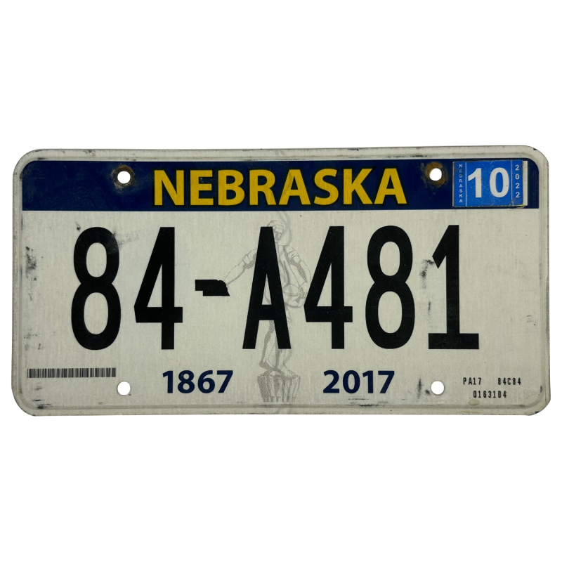 Nebraska poznávací značka