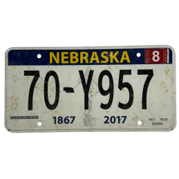 Nebraska poznávací značka