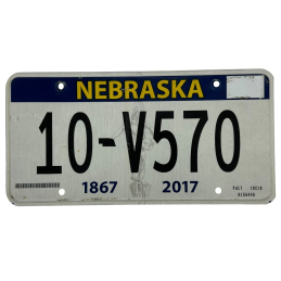 Nebraska poznávací značka
