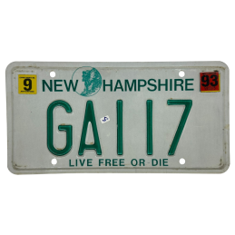 New Hampshire poznávací značka