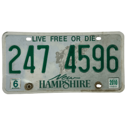 New Hampshire poznávací značka