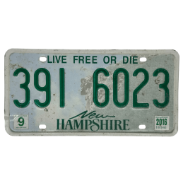 New Hampshire poznávací značka