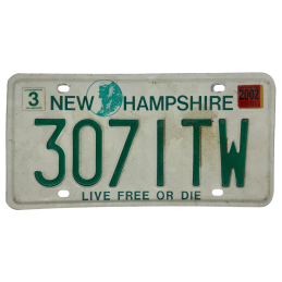 New Hampshire poznávací značka