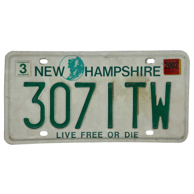 New Hampshire poznávací značka