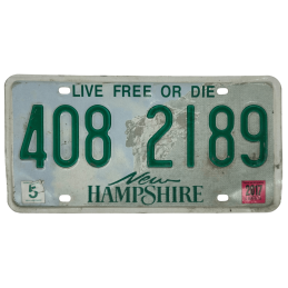 New Hampshire poznávací značka