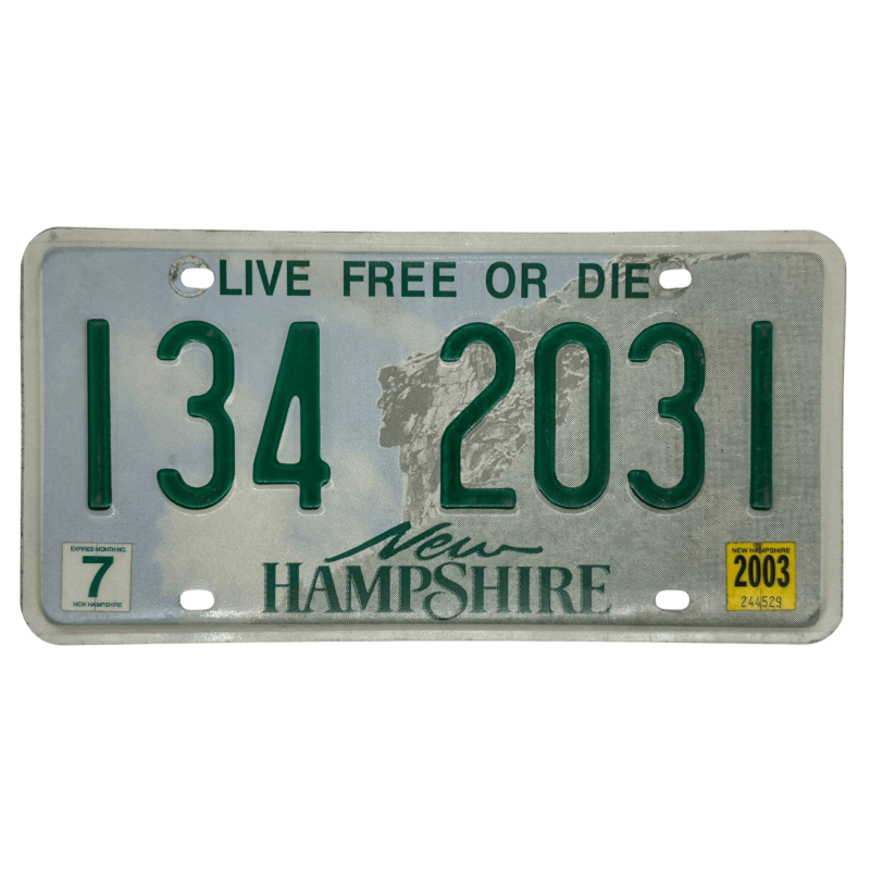 New Hampshire poznávací značka