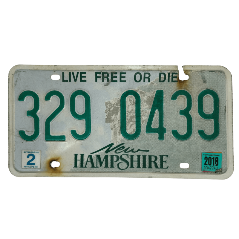 New Hampshire poznávací značka