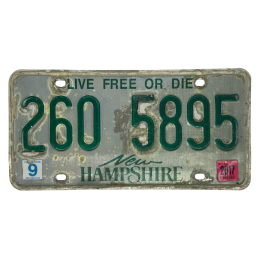 New Hampshire poznávací značka