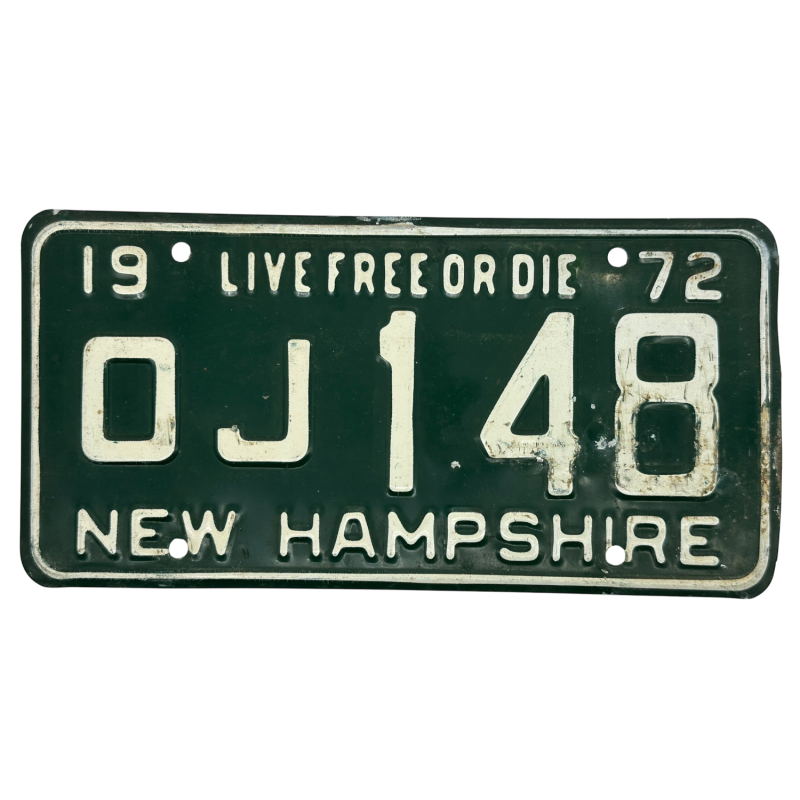 New Hampshire poznávací značka