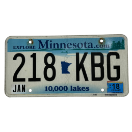 Minnesota poznávací značka