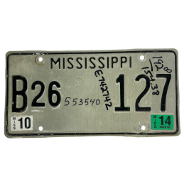 Mississippi poznávací značka
