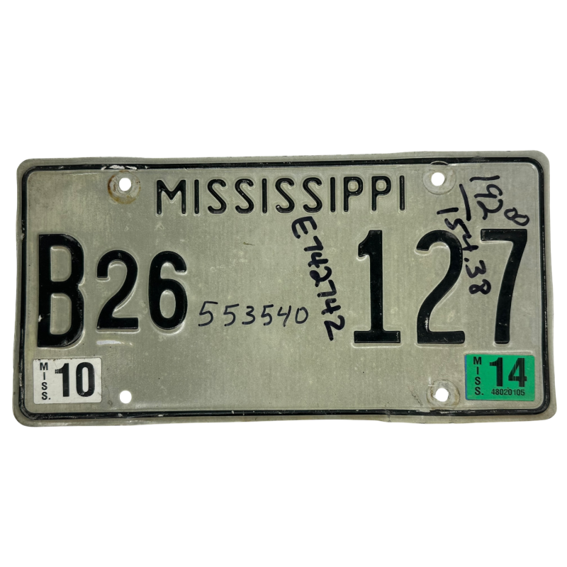 Mississippi poznávací značka