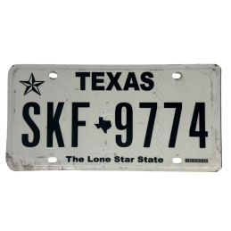 Texas poznávací značka