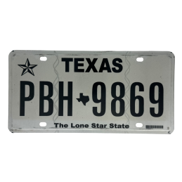 Texas poznávací značka