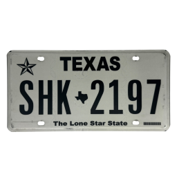 Texas poznávací značka