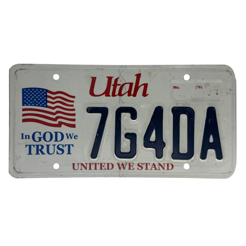Utah poznávací značka Utah poznávací značka