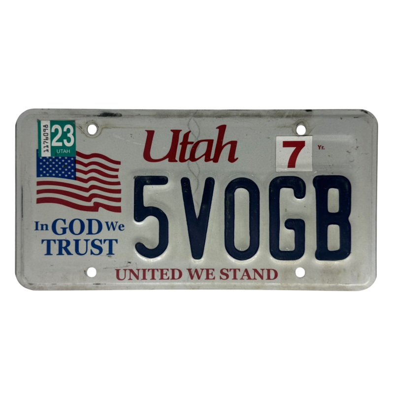 Utah poznávací značka Utah poznávací značka