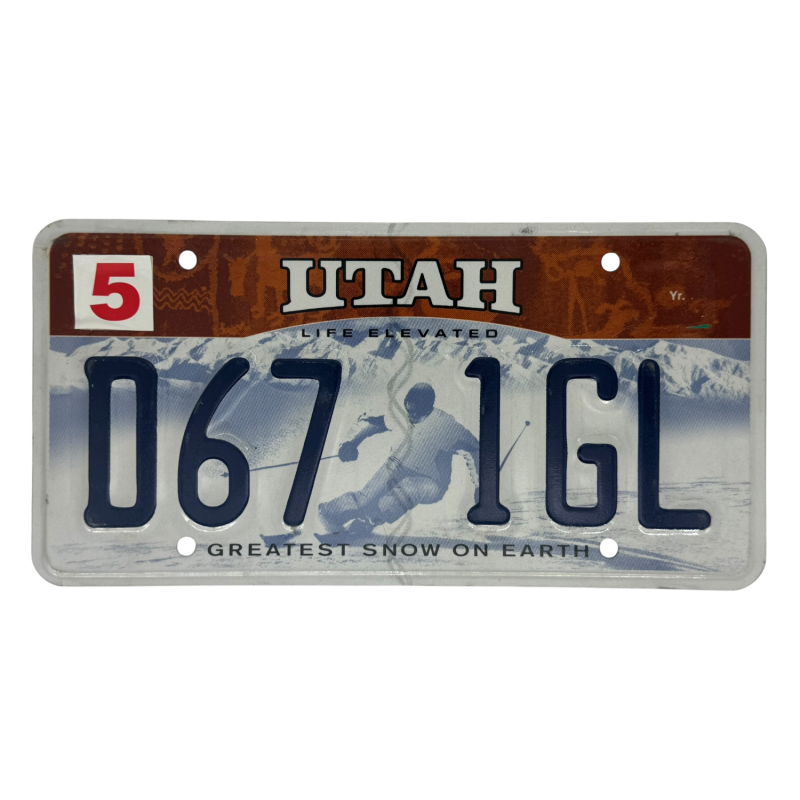 Utah poznávací značka Utah poznávací značka