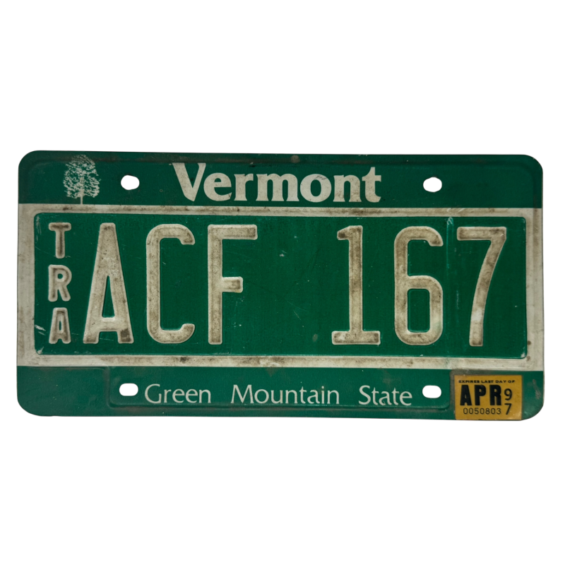 Vermont poznávací značka Vermont poznávací značka