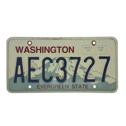Washington poznávací značka