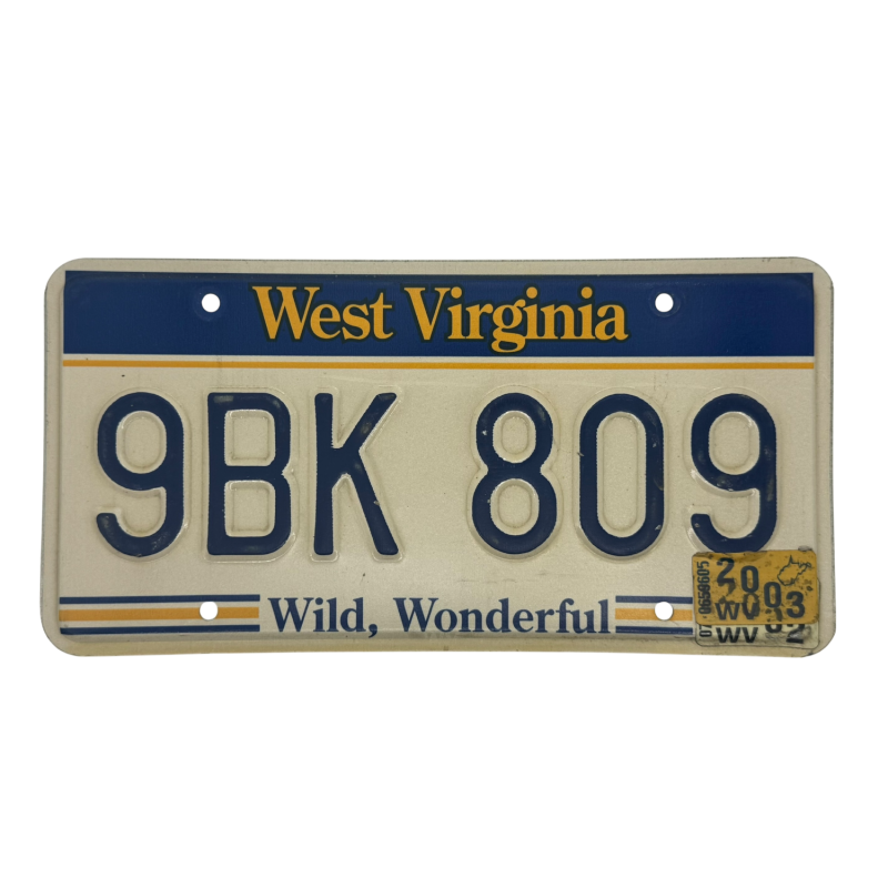 West Virginia poznávací značka West Virginia poznávací značka