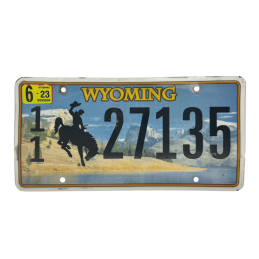 Wyoming poznávací značka