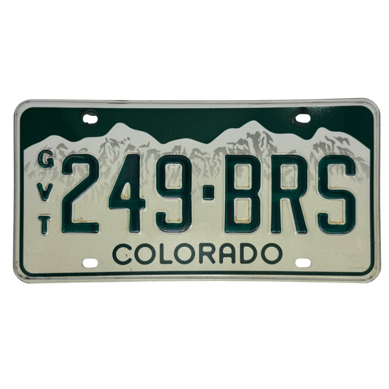 Poznávací značka Colorado Poznávací značka Colorado