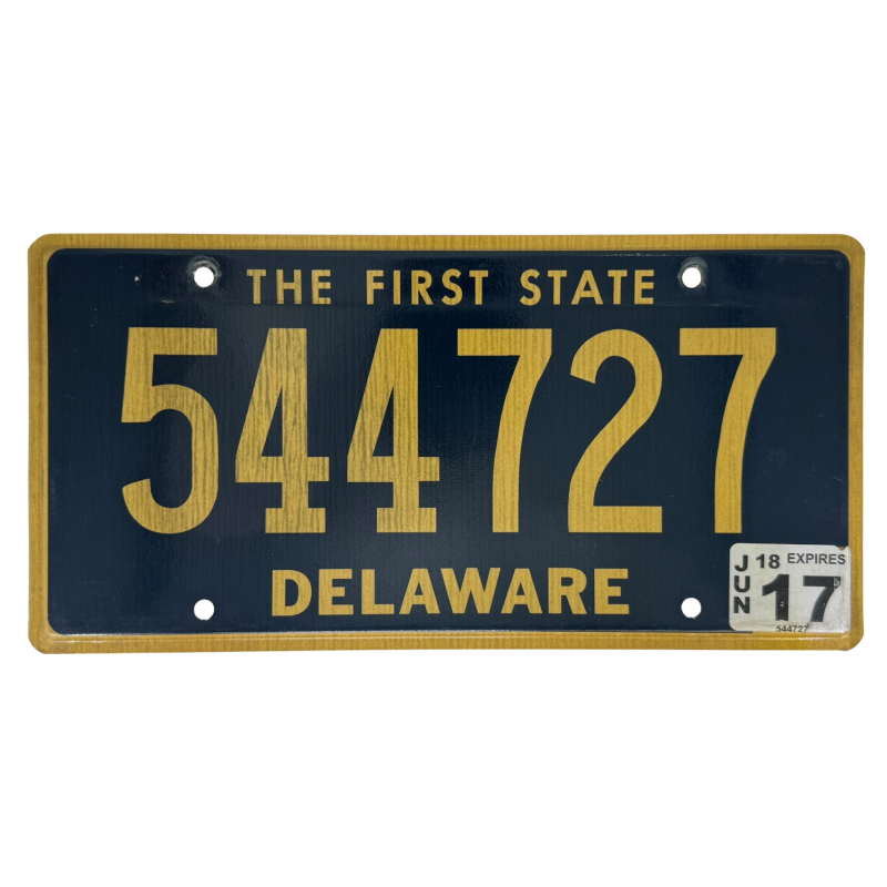 Poznávacia značka Delaware Poznávacia značka Delaware