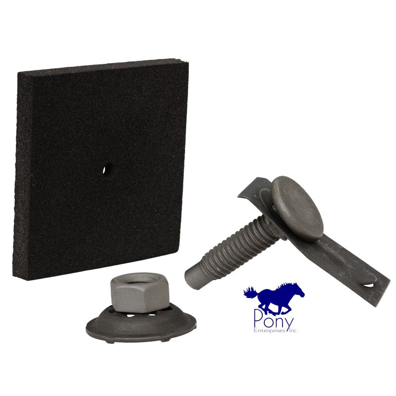 Fender To Cowl Bolt (w/ nut & rubber pad) 64-68 Fender To Cowl Bolt (w/ nut & rubber pad) 64-68