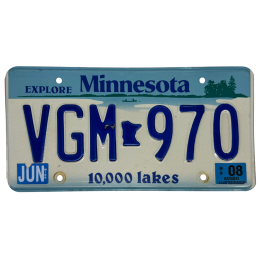Minnesota poznávací značka