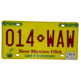 New Mexico poznávací značka