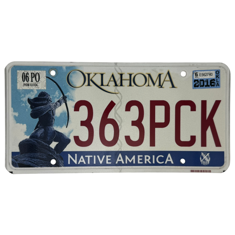 Oklahoma poznávací značka Oklahoma poznávací značka