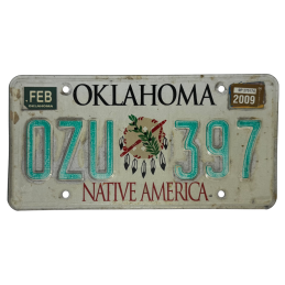 Oklahoma poznávací značka