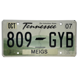 Tennessee poznávací značka