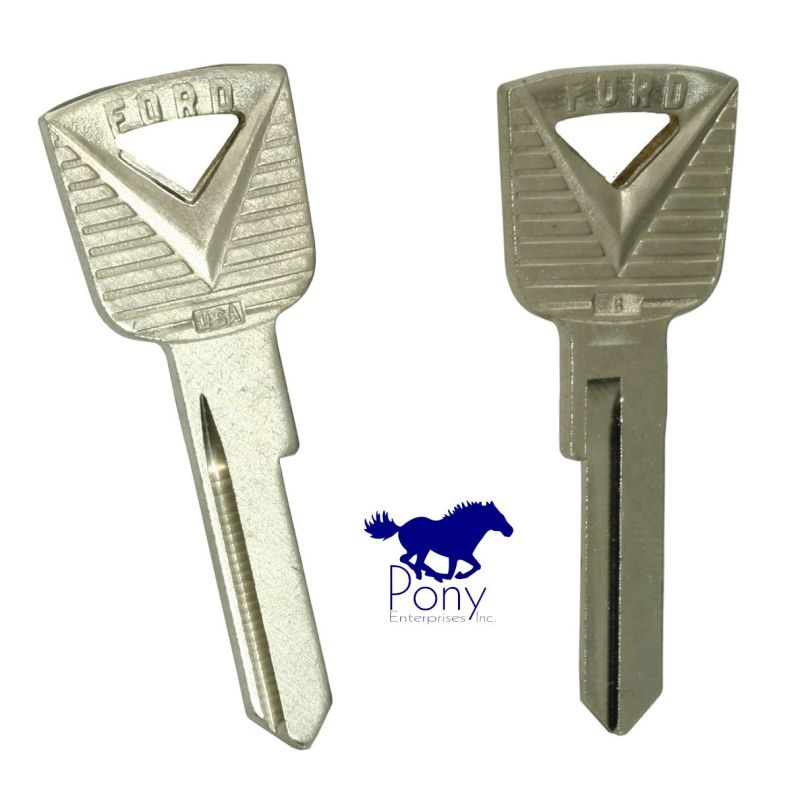 Kopie 65-66 PONY KEYBLANK IGNITION / DOOR