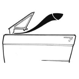 Těsnění mezi hranu dveří rám trojúhelníkového okna (pár) 67-68