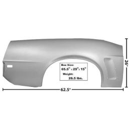 Kompletní pravý boční panel, kabriolet 69