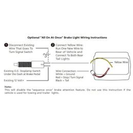 LED sekvenční zadní světla, pár 64-66