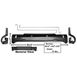 Sada horních krycích plechů zavazadlového prostoru Fastback 71-73