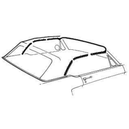 Sada těsnění pro kabriolet 64-66
