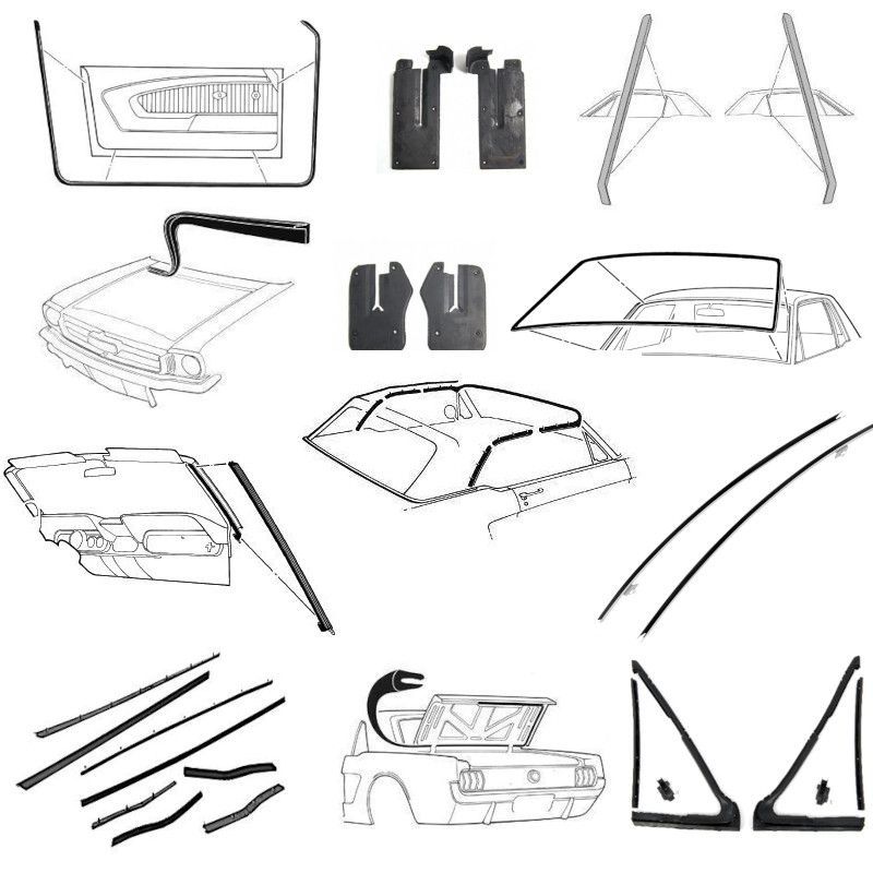 Sada těsnění pro kabriolet 64-66