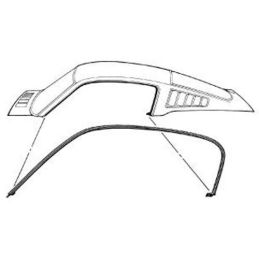 Těsnění okrajů střechy, Fastback (pár) 64-66