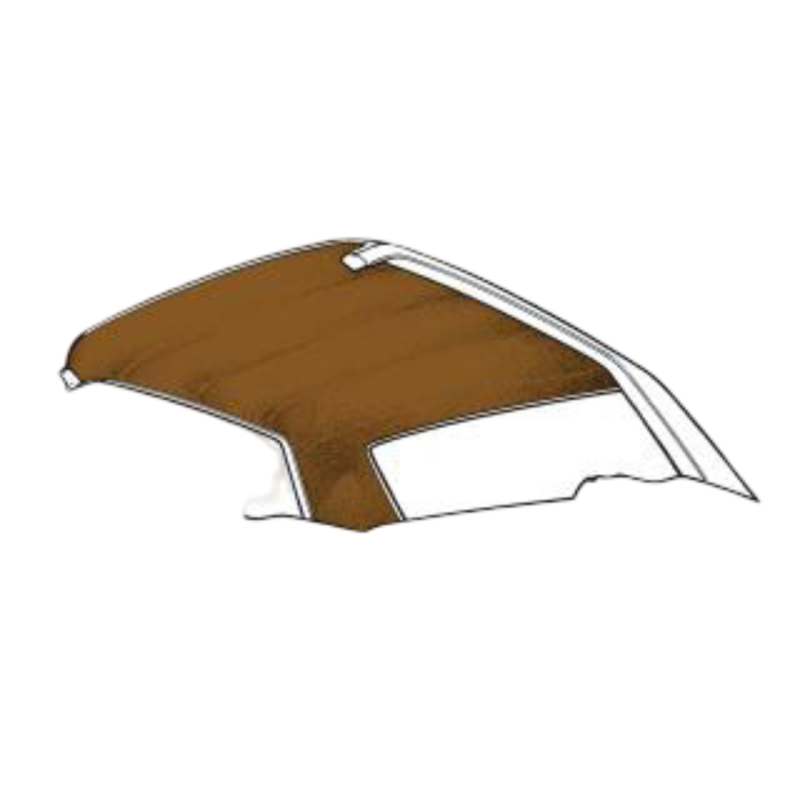 Čalounění stropu kupé, hnědé, 1965-1968