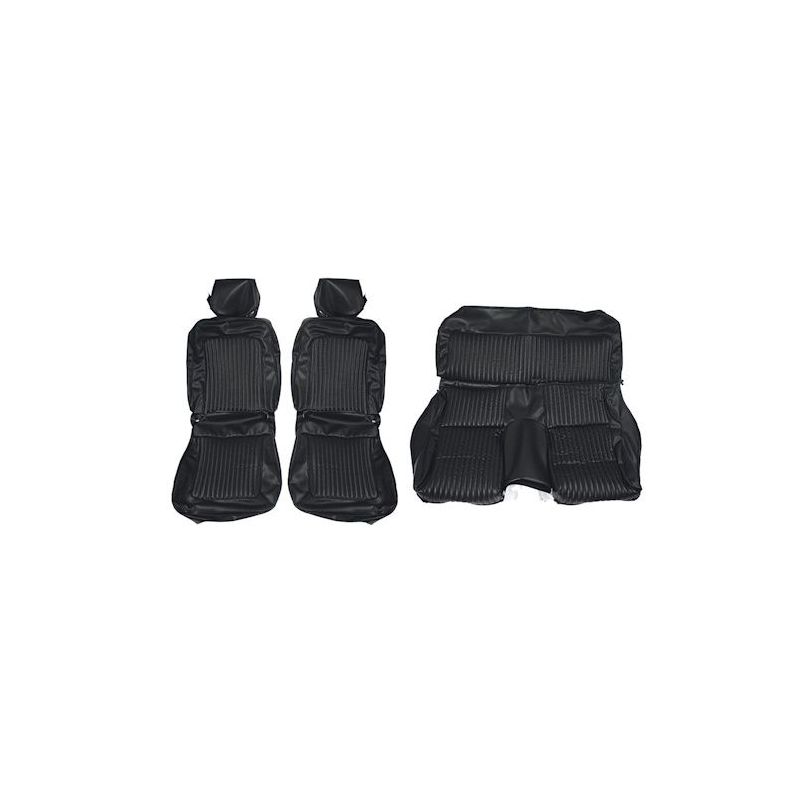 Potahy na skládací sedadla, černé, kompletní sada, 69
