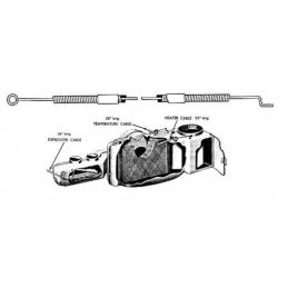 Lanka ovládání topení, sada - topení, teplota, rozmražování 64-66