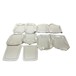 Potahy na skládací sedadla, bílé, kompletní sada, 66