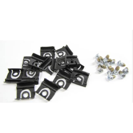 Sada klipů a šroubů pro upevnění lišt čelního skla vozu Cabrio 65